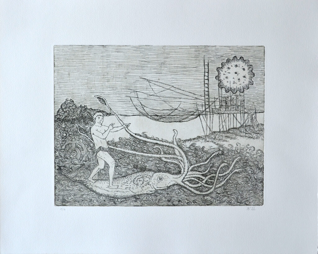 RIESENKALMAR Weichgrundätzung